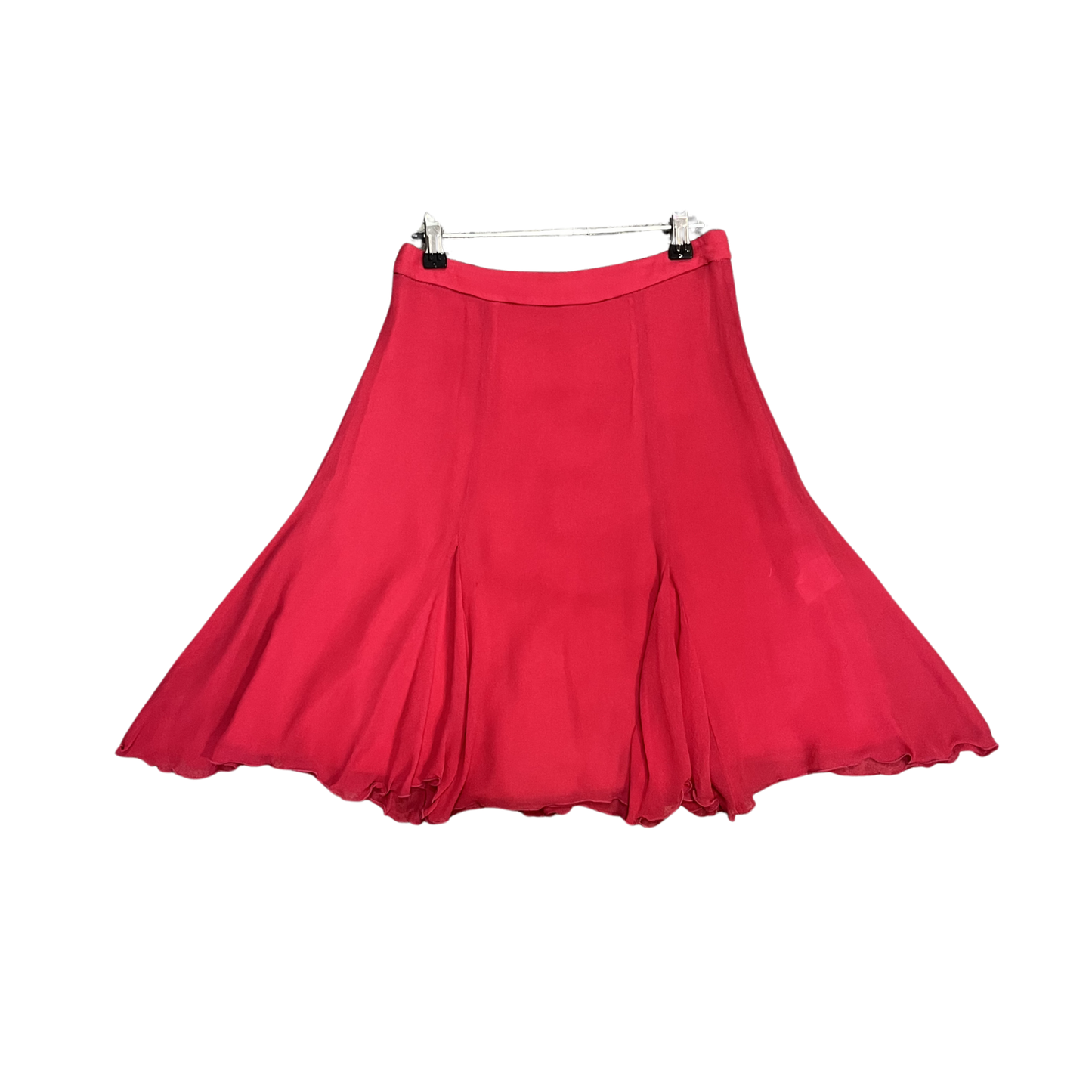 ALANNAH HILL Silk Magenta Bow Midi Skirt B0426