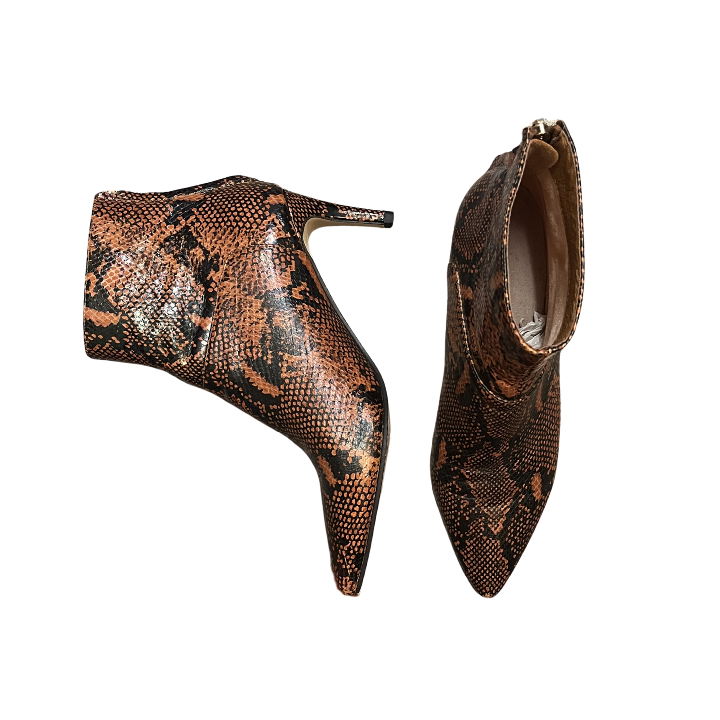 OXFORD Snake print heeled Ankle boots
