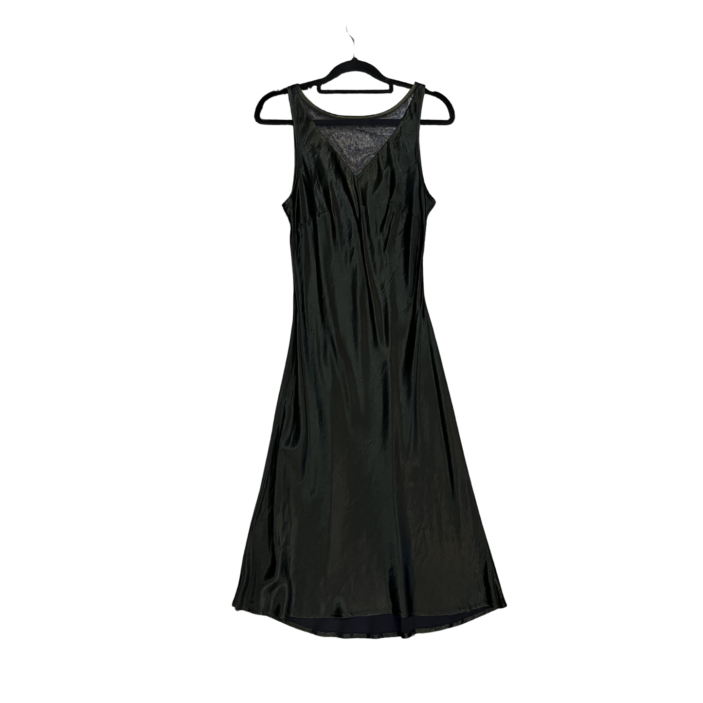 BISOU BISOU Green Mesh front Midi dress B0526