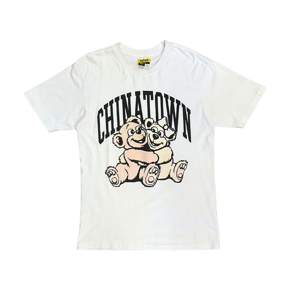 CHINA TOWN MARKET white Cotton teddy bear tee P0526