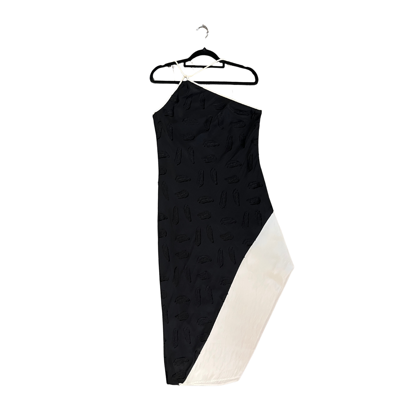 REISS black white trim Rope neck Mini Dress B0626