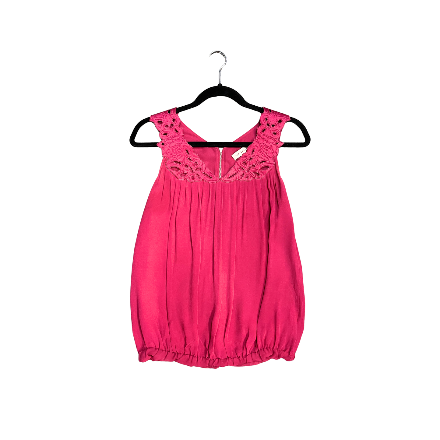 TED BAKER Magenta Silk Blouse B0426