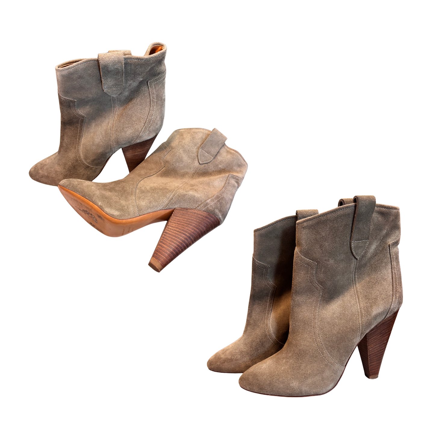 ISABEL MARANT ETOILE suede boots heels Y0625