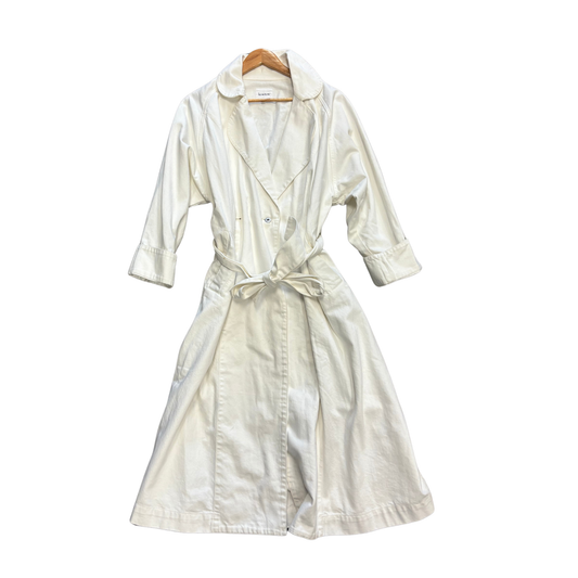 KOW TOW white Cotton Trench B0625