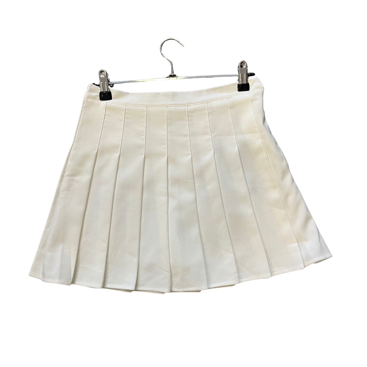 PPHOME STUDIO (new) white pleated mini Skirt P1125