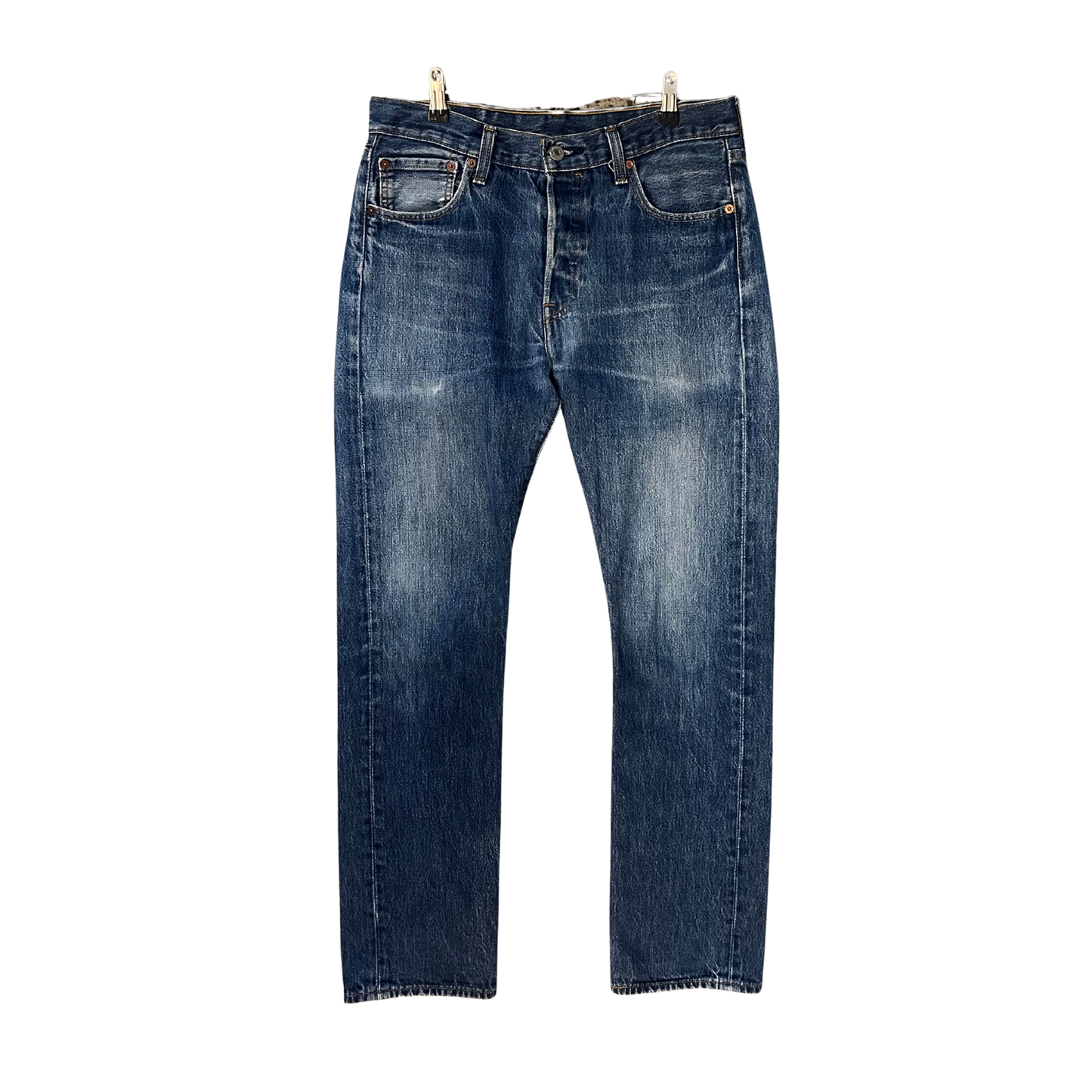 LEVIS 501 Blue Washed Straight leg jeans Y0925