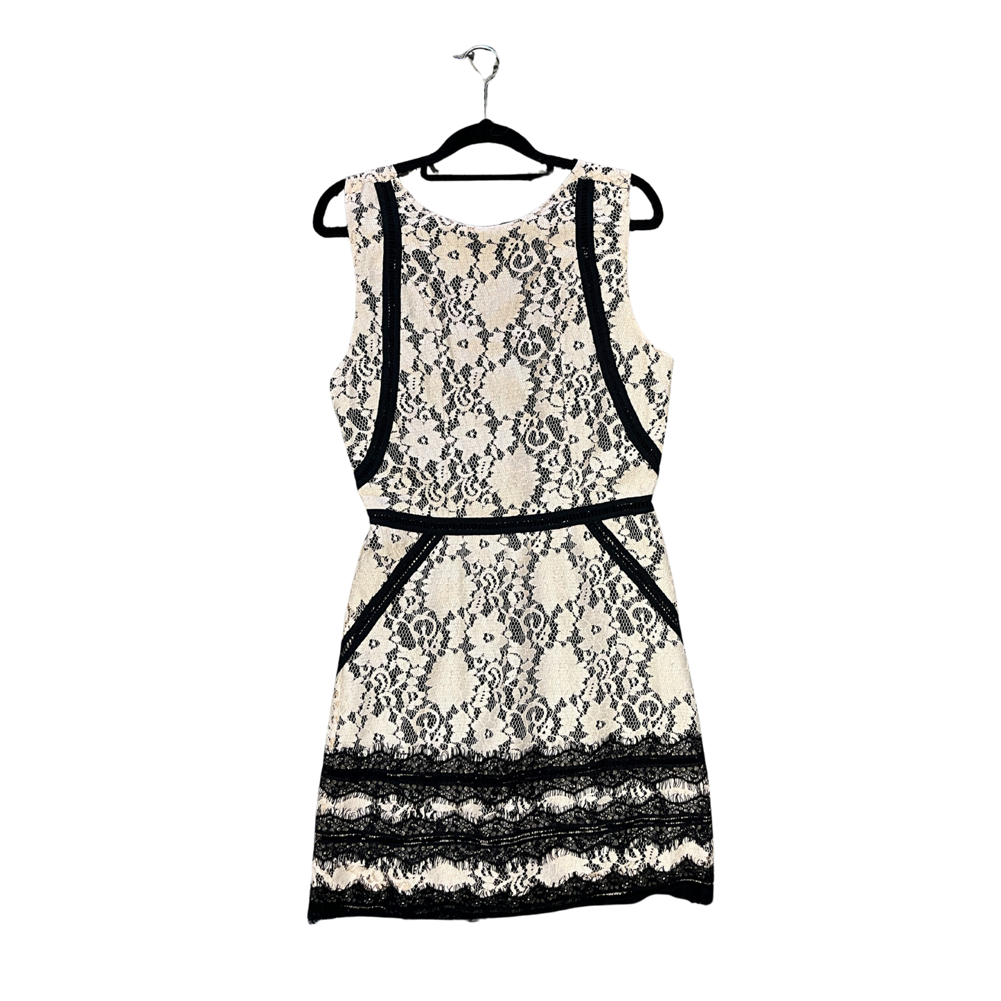 POP UP peach lace with black lining dress Y0126