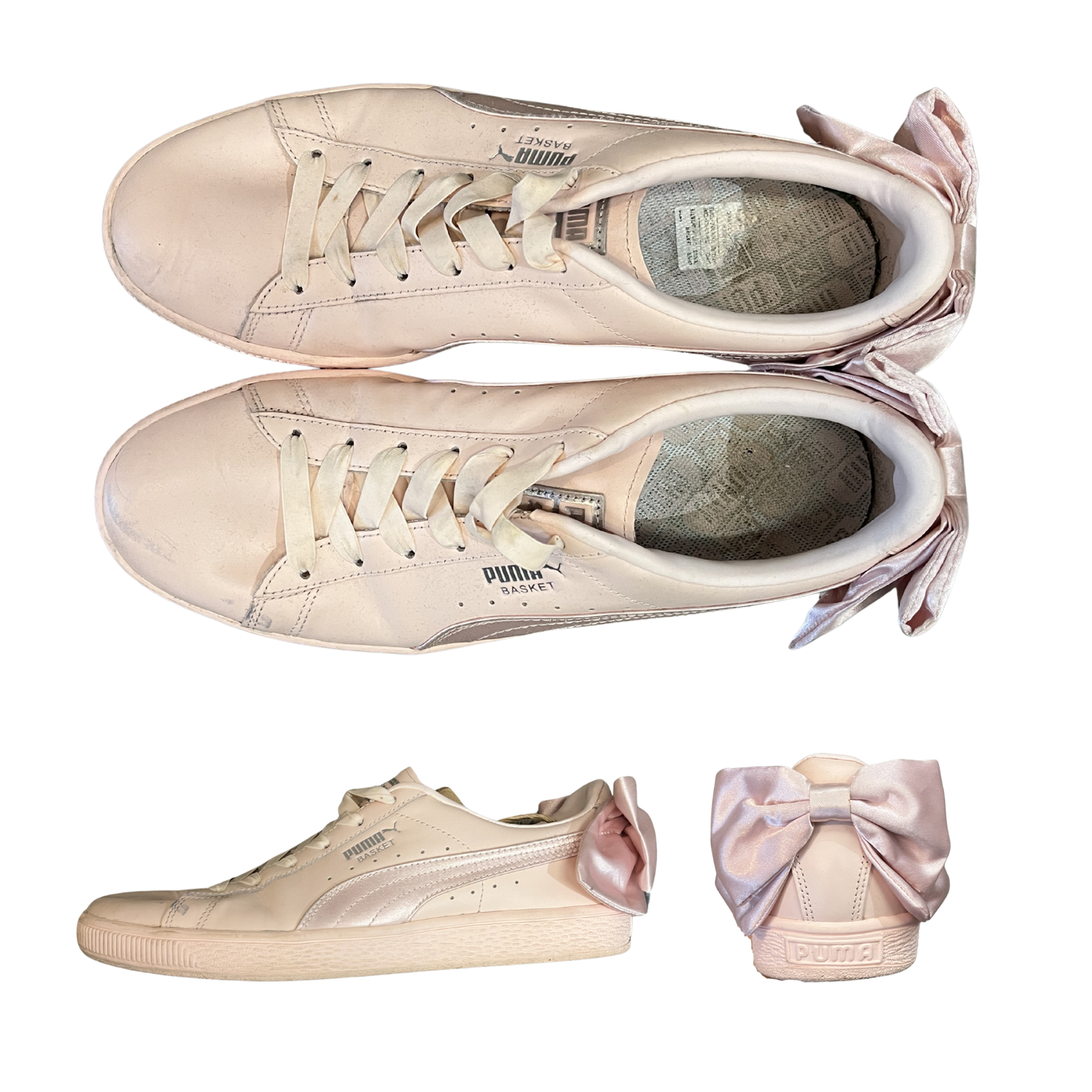 PUMA pink Bow sneakers Y0226