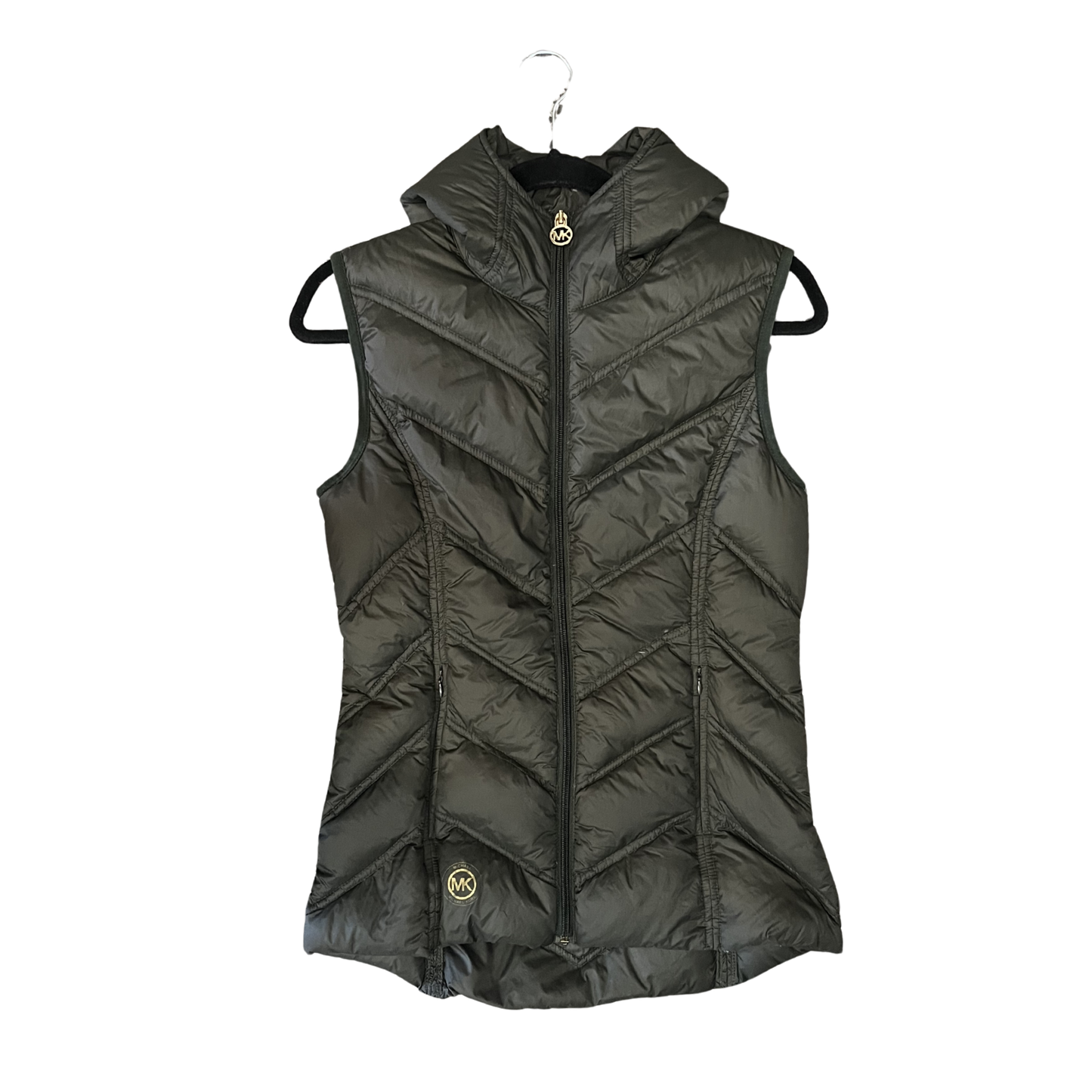 MICHAEL KORS green puffer vest B0326