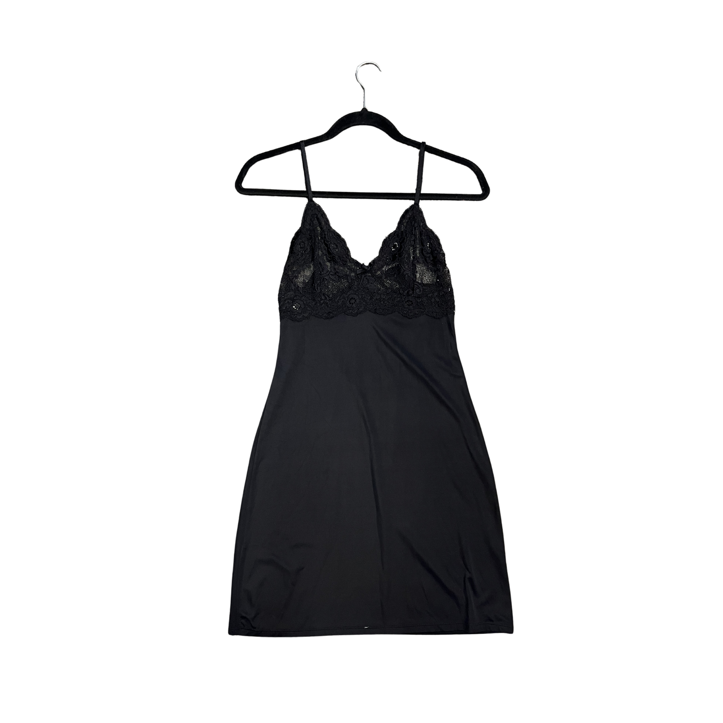 Black lacy Brest Slip Mini Dress B0526