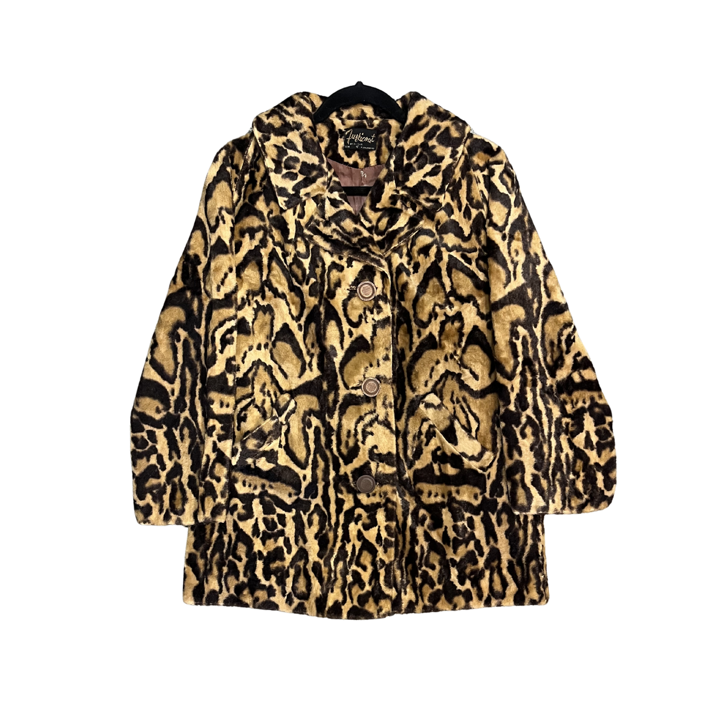 FURI COAT vintage Cheetah Silk Inner Coat Y0626