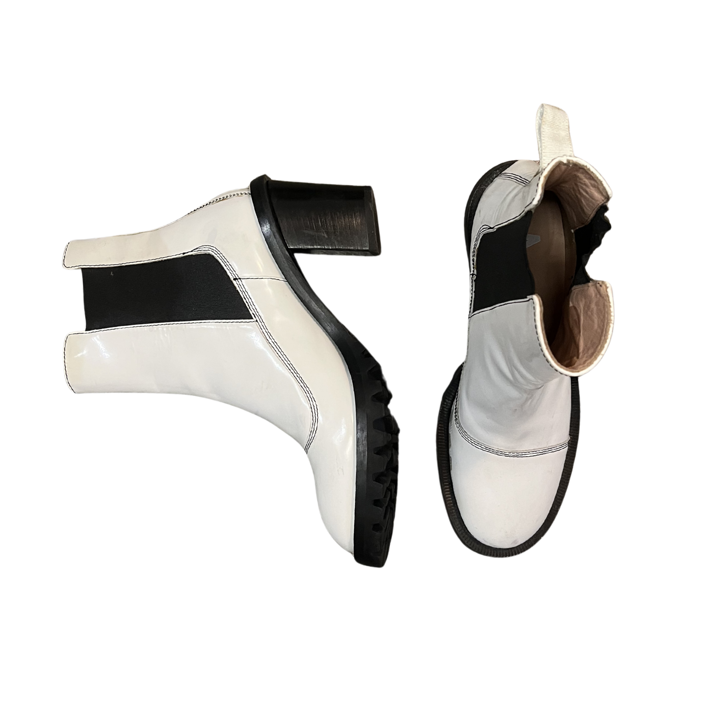 ACNE STUDIOS White ankle boots - marks P0426