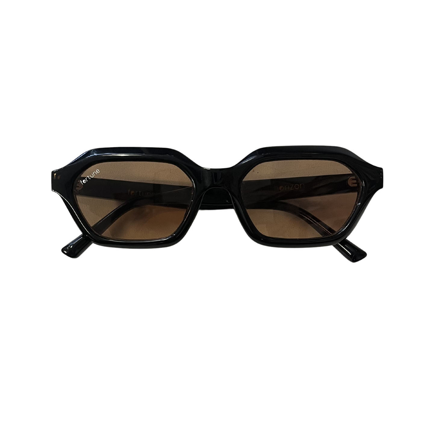 FORTUNE Black Geo square sunnies P0526