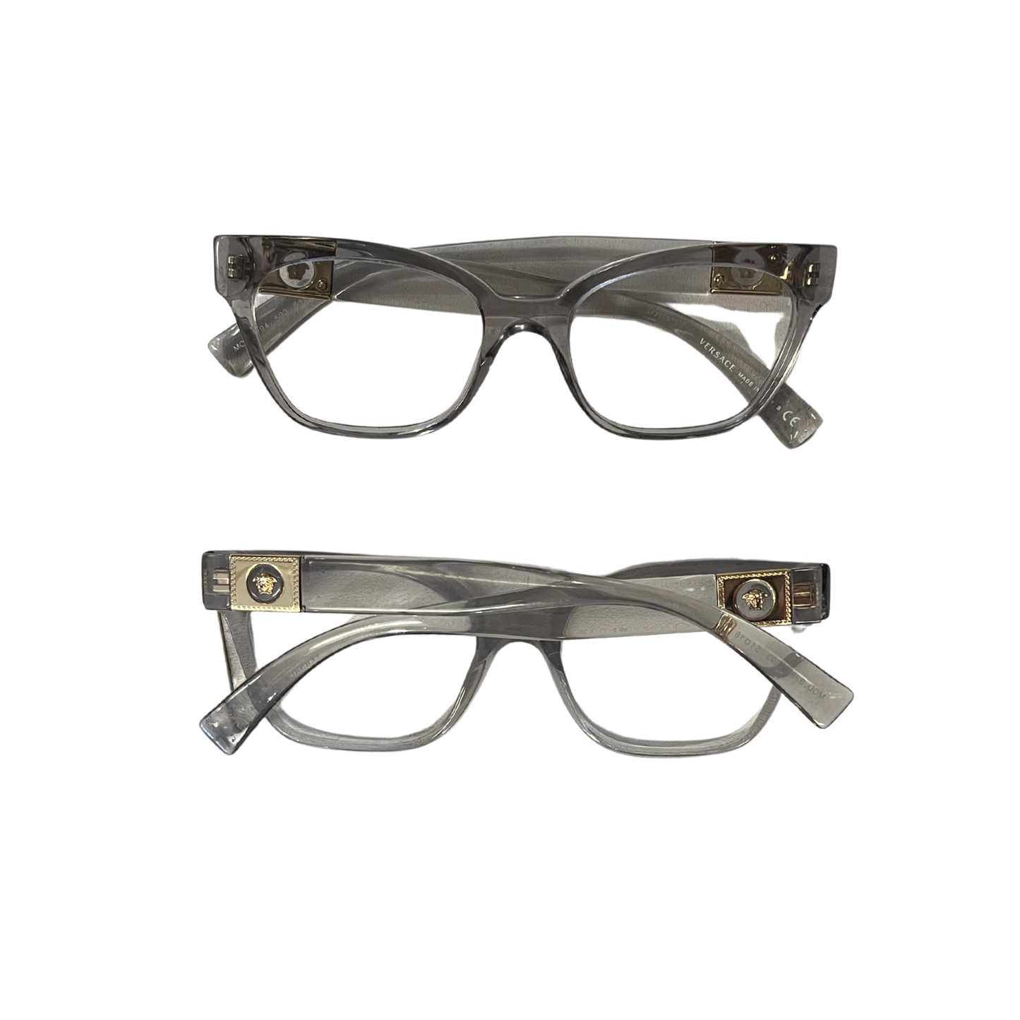 VERSASE Clear gold Detail perscription Glasses P0526