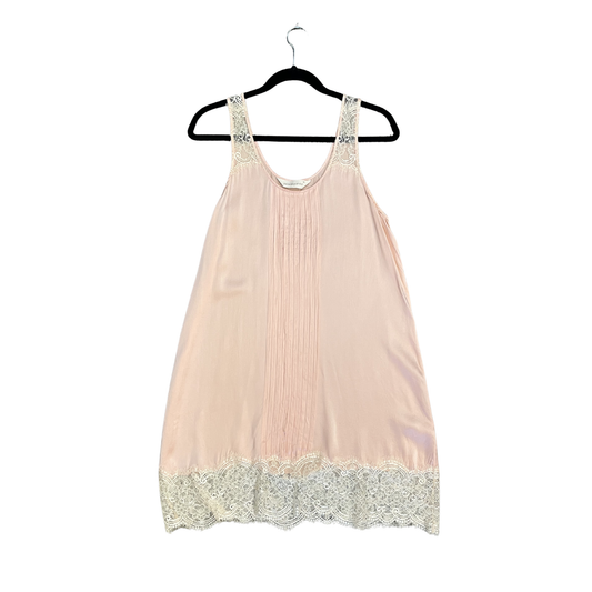 PETER ALEXANDER Vintage Silk Pink Lacey night gown Y0526