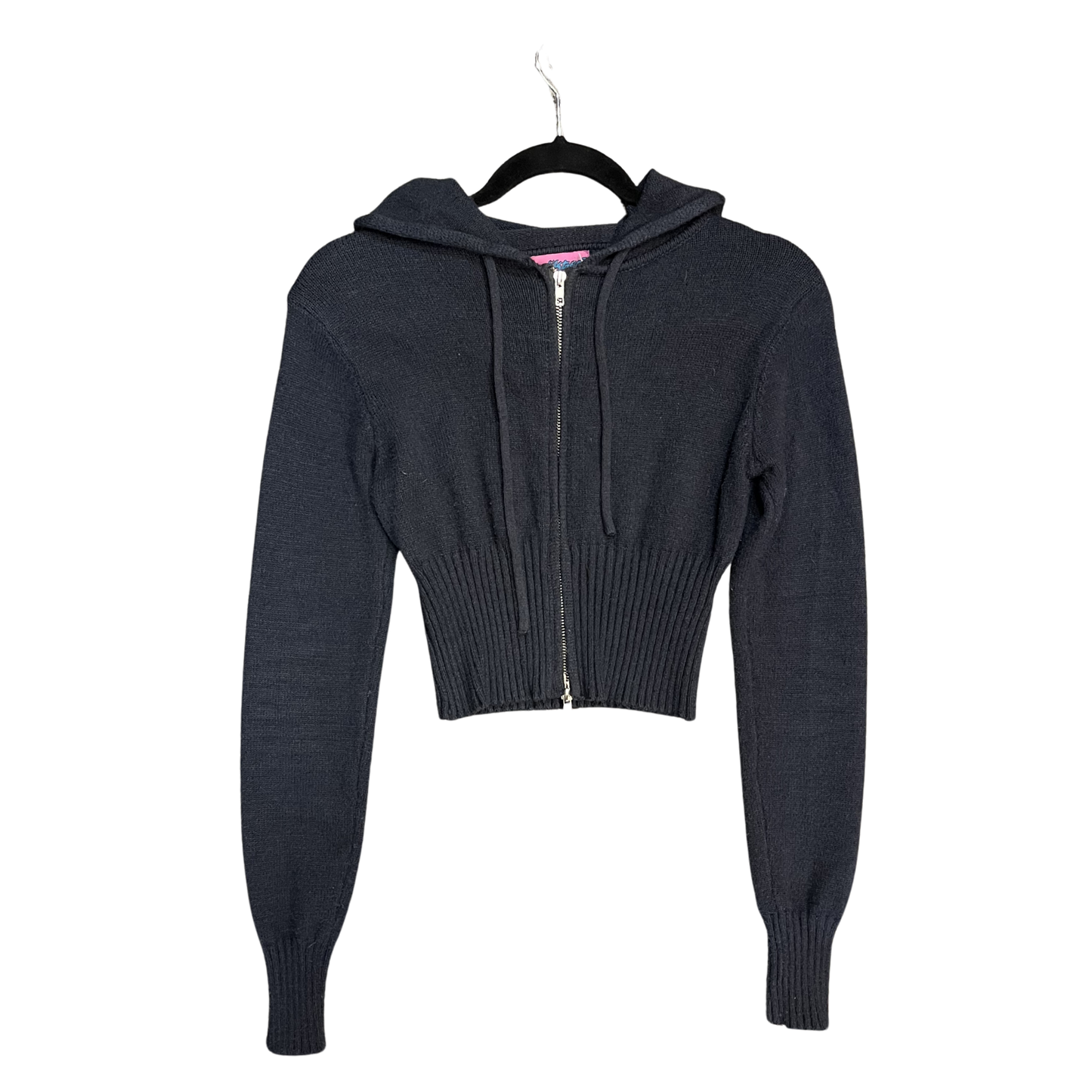EDIKTED navy Cropped Zip Hoodie B0526