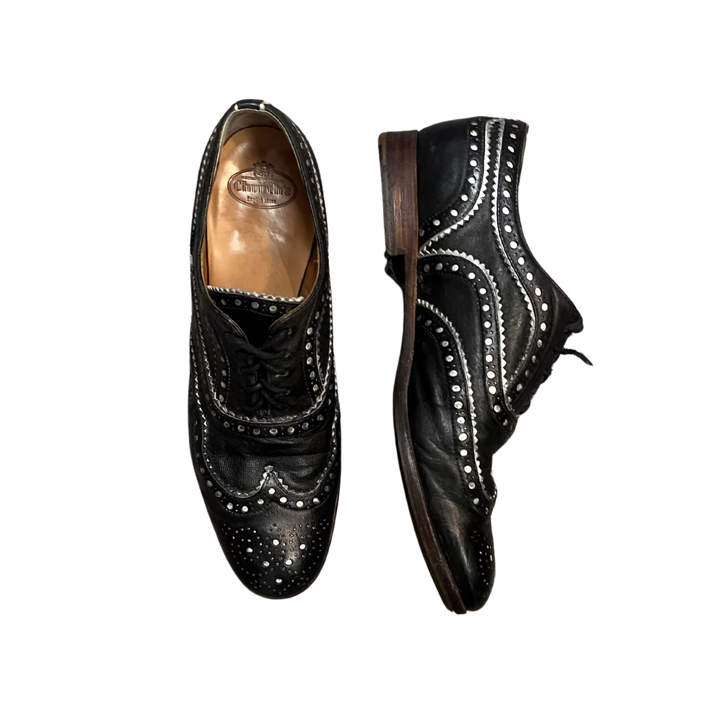 BEAU COOPS black leather Healed Loafers R0725