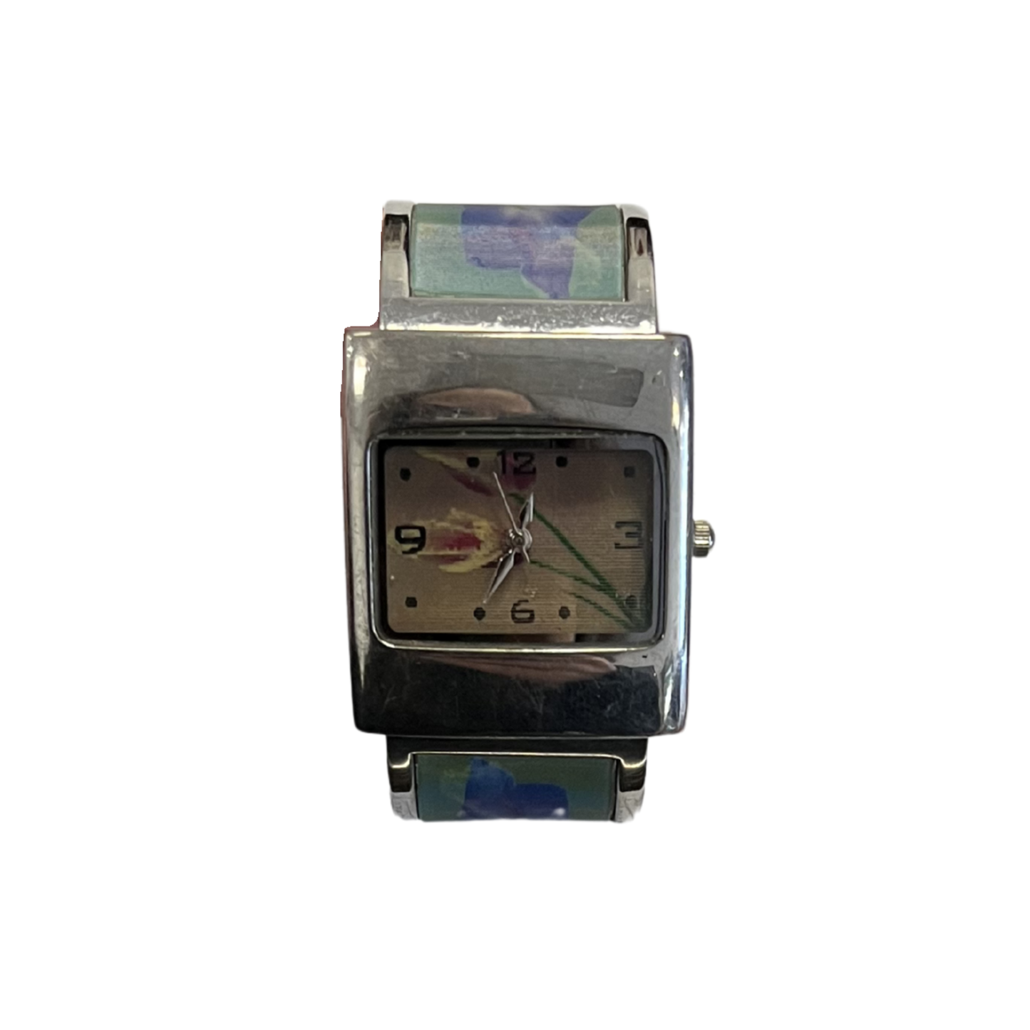 Stainless steel collecters vintage floral watch B0526