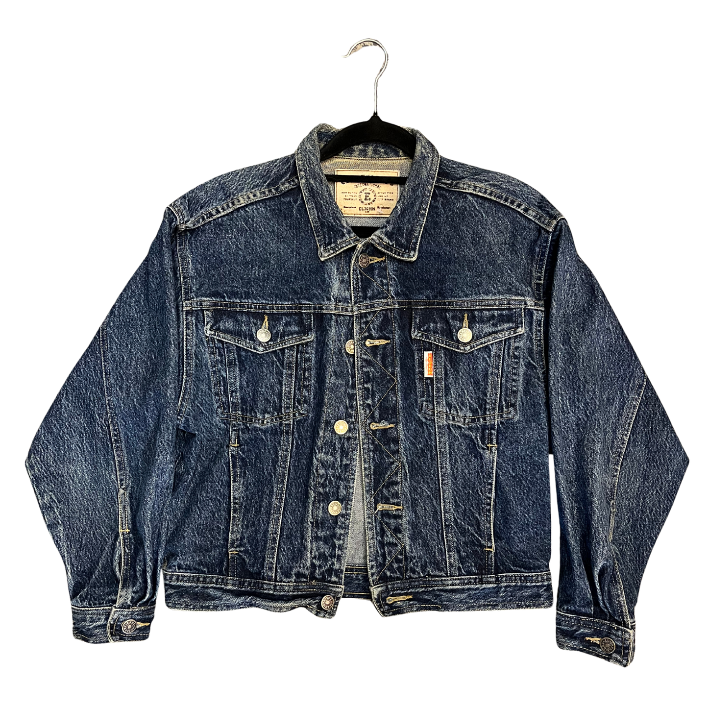 ELJHON vintage Dark washed Denim jacket B0726