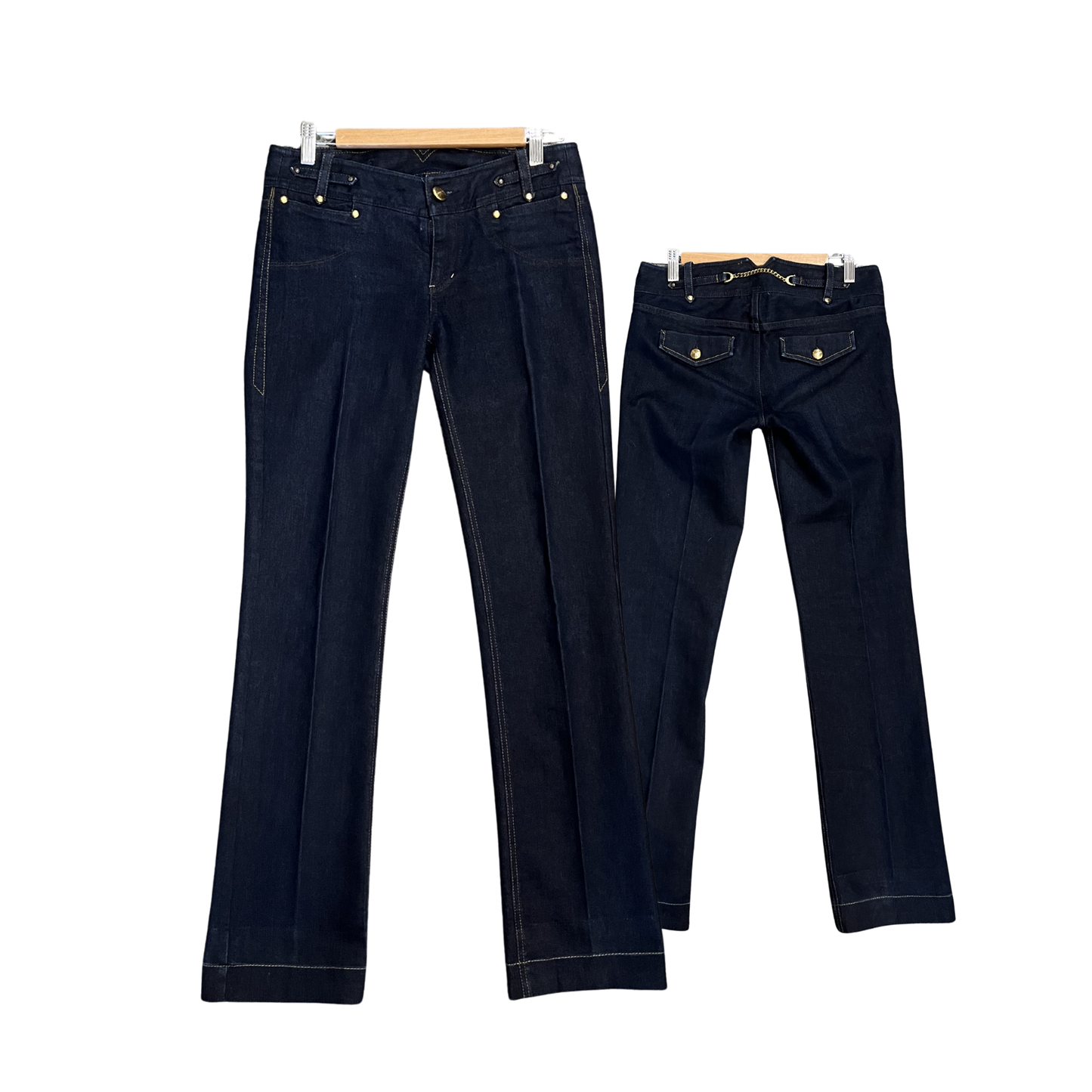 ARMANI EXCHANGE Dark Wash Vintage Low rise skinny jeans B0326