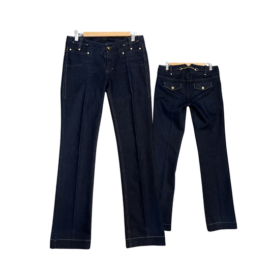 ARMANI EXCHANGE Dark Wash Vintage Low rise skinny jeans B0326