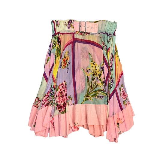 TRELISE COOPER Multicolour Cotton Floral Midi Skirt Y0726