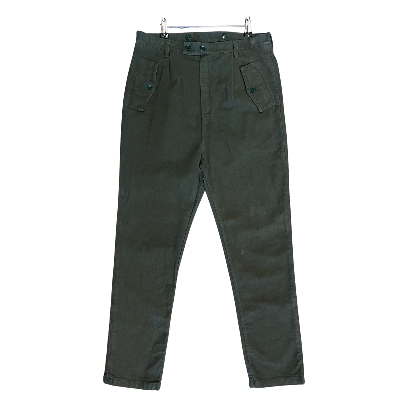 CAMO Green Cotton Trousers P0726