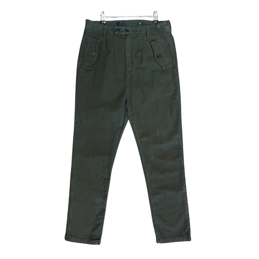CAMO Green Cotton Trousers P0726