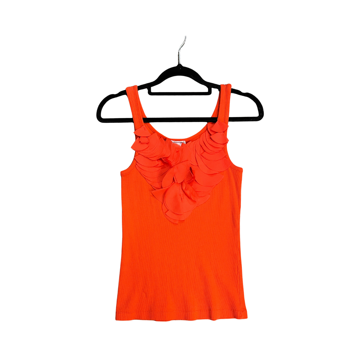 MNG vintage orange Ruffle tank Y0726