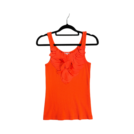 MNG vintage orange Ruffle tank Y0726