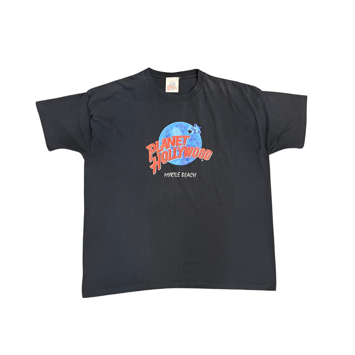 PLANET HOLLYWOOD Vintage Black graphic Tee Y0826