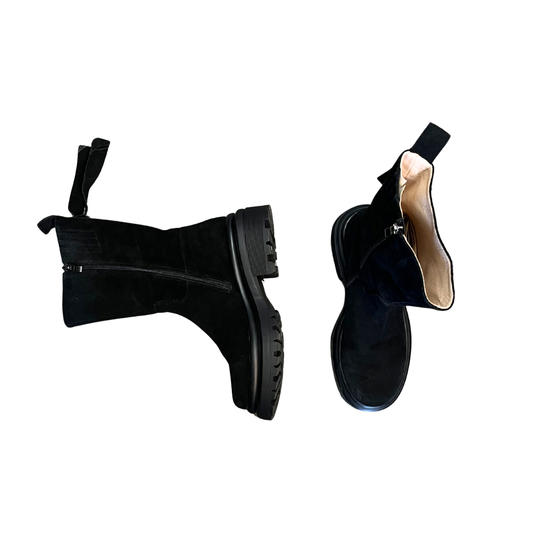 MILA RAINE Black Leather boots Y0826