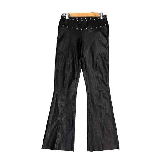 TIGER MIST (new) Pleather studded waist Flare pants