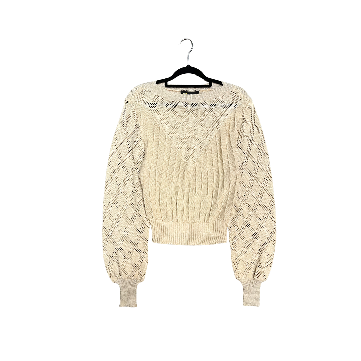 PREMONITION NZ gold net sparkle sweater R0625