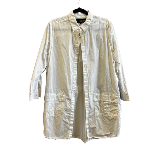 SABA White Pocket Cotton long Shirt B0725