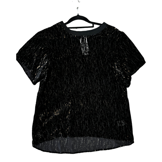 THEYSKENS THEROY SIlk Black brown Tee B0625