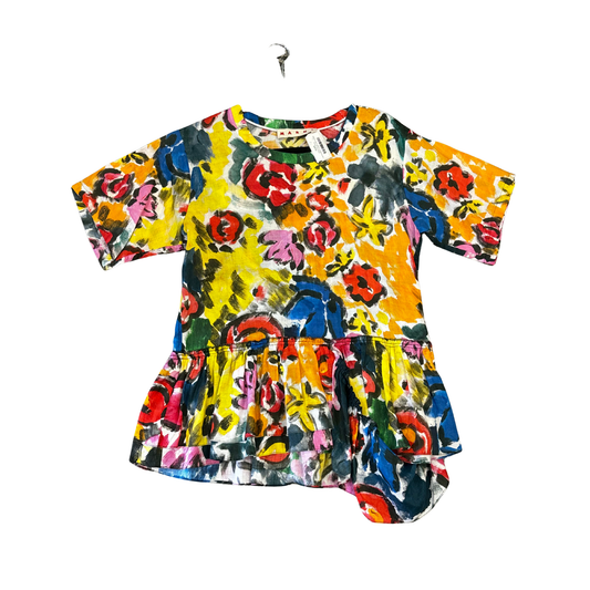 MARNI paint pattern multicoloured blouse top P0525