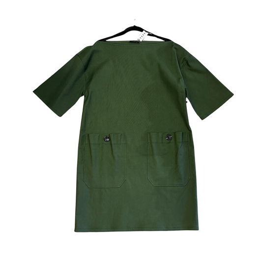 BOTTEGA VENATA wide neck green tshirt dress P0525