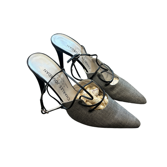 CARLES  JORDAN Denim Kitten heels (new) B0425