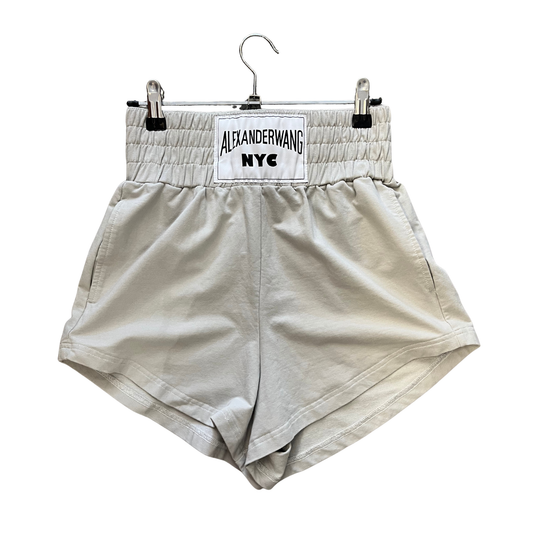 ALEXANDER WANG cotton Beige Patch Shorts