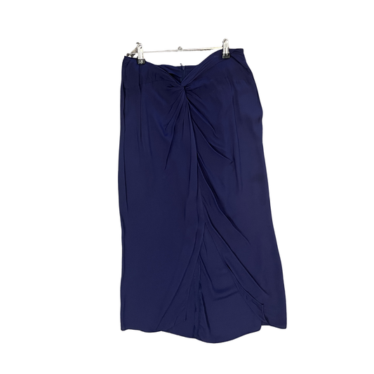 KNUFFERMAN blue navy Ruched top Maxi Skirt Y0226