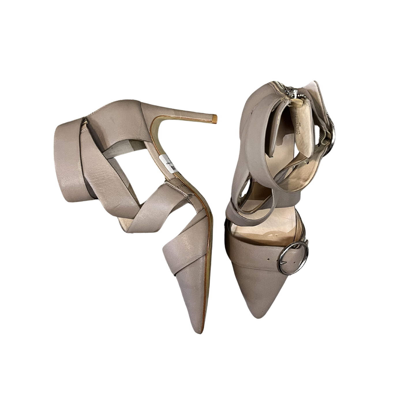 MI PIACI beige point toe strappy heel Y1025