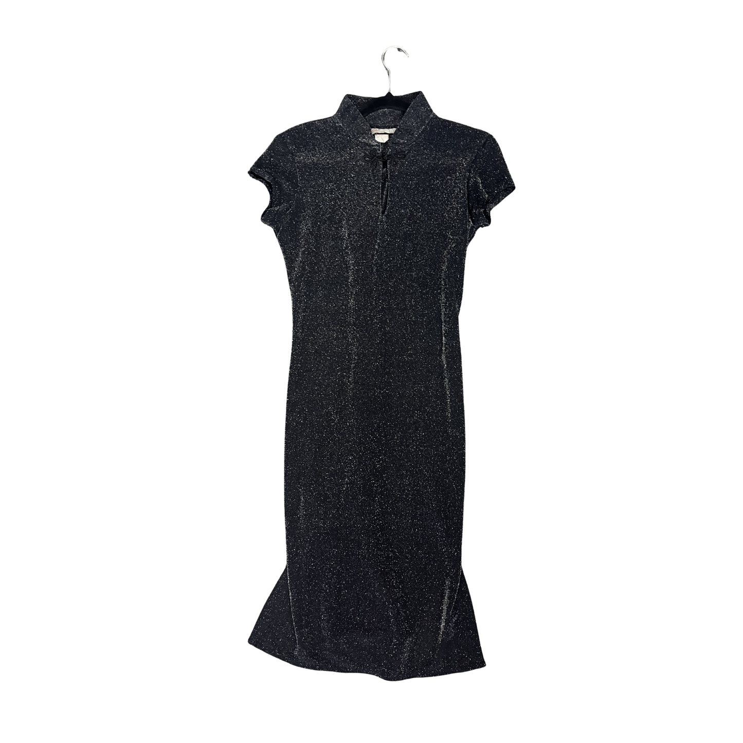 PILPEL Grey Sheer Sparkle Traditional Chinese Inspired Dress R0425