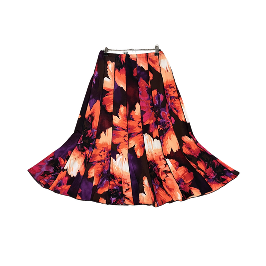 NEW PORT floral Midi Skirt B0326