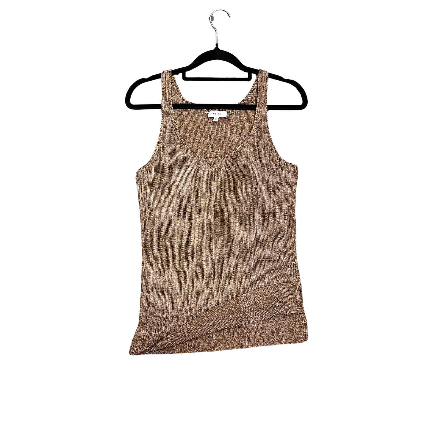 REISS gold Mesh Singlet B0326