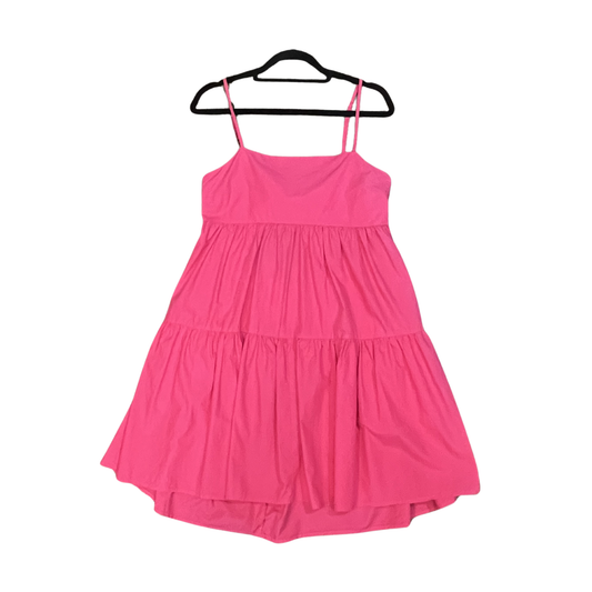 AMONG THE BRAVE Pink pleated mini dress Y0226