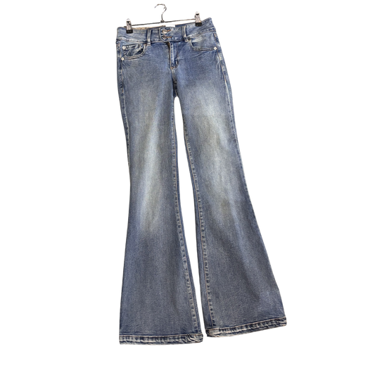 GARAGE light washed lowrise Flared jeans P0326