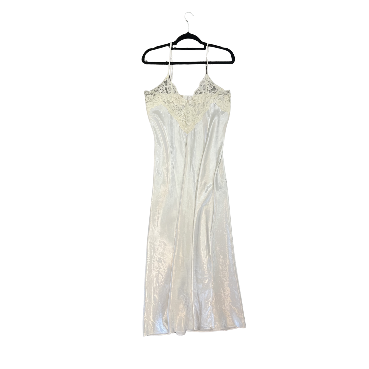 ST LAWRENCE white Vintage Lace v Maxi Dress P0126