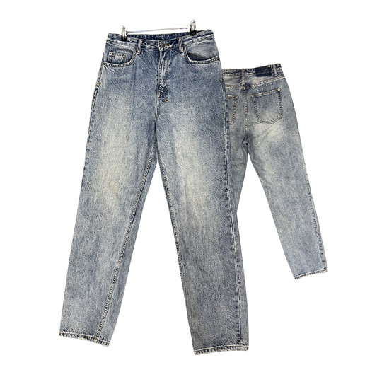 KSUBI Obre Light stone washed barrel beg jeans R0226