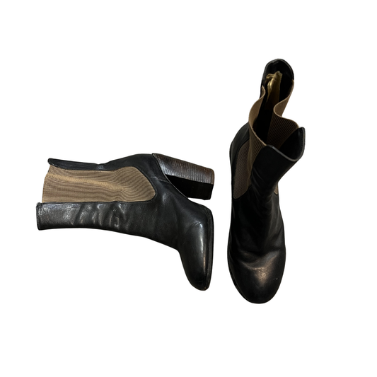 DRIES VAN NOTEN Black boots 39 P0426